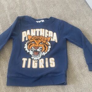 Panthera Tigris Kids Blue Sweatshirt